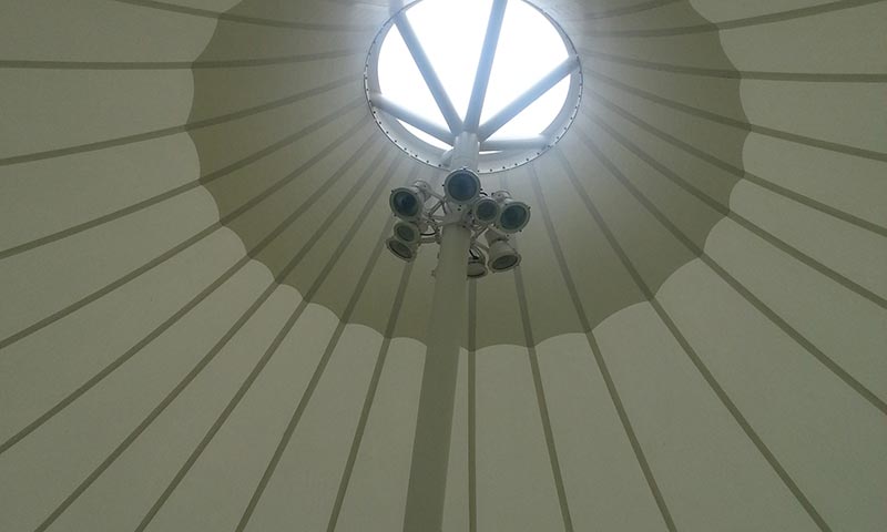 鏤空設(shè)計(jì)彰顯哈爾濱膜結(jié)構(gòu)的魅力